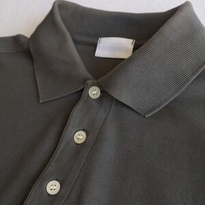 Handvaerk Short Sleeve Polo Shirt Men's Medium Gray Peruvian Pima Cotton